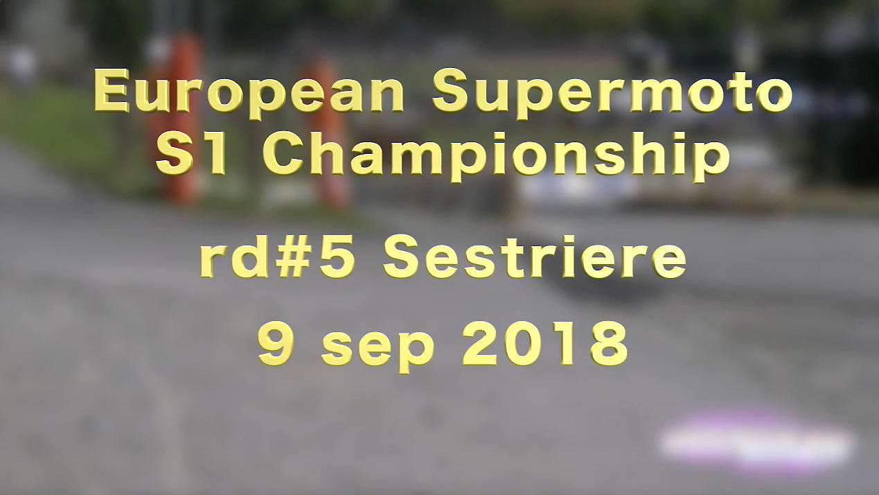 Supermoto European Championship S1Gp rd#5, 9 sep 2018, Sestriere (ITA)