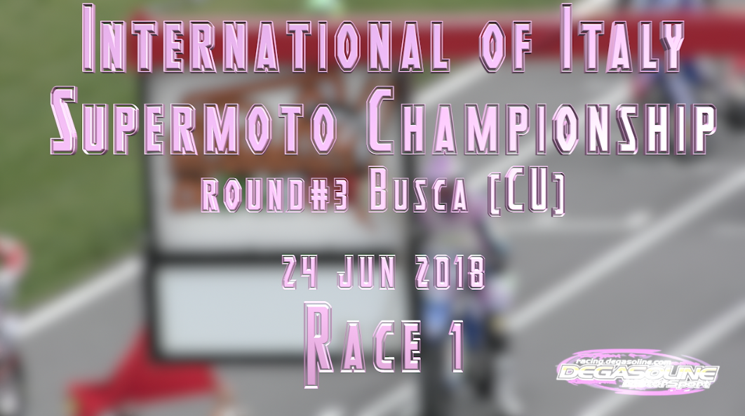 RACE 1 Supermoto S1 Italian Championship rd#3, 24 jun 2018, Busca (CU)