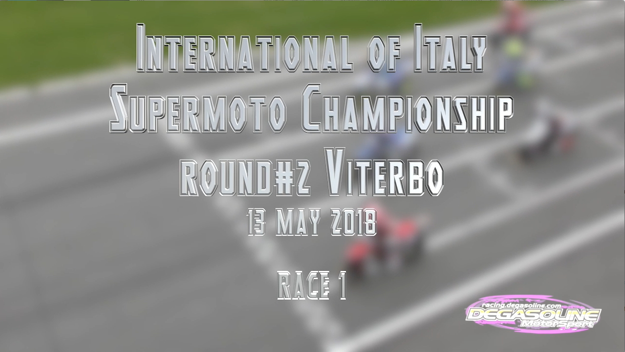 RACE 1 Supermoto S1 Italian Championship rd#2, 13 may 2018, Viterbo (ITA)
